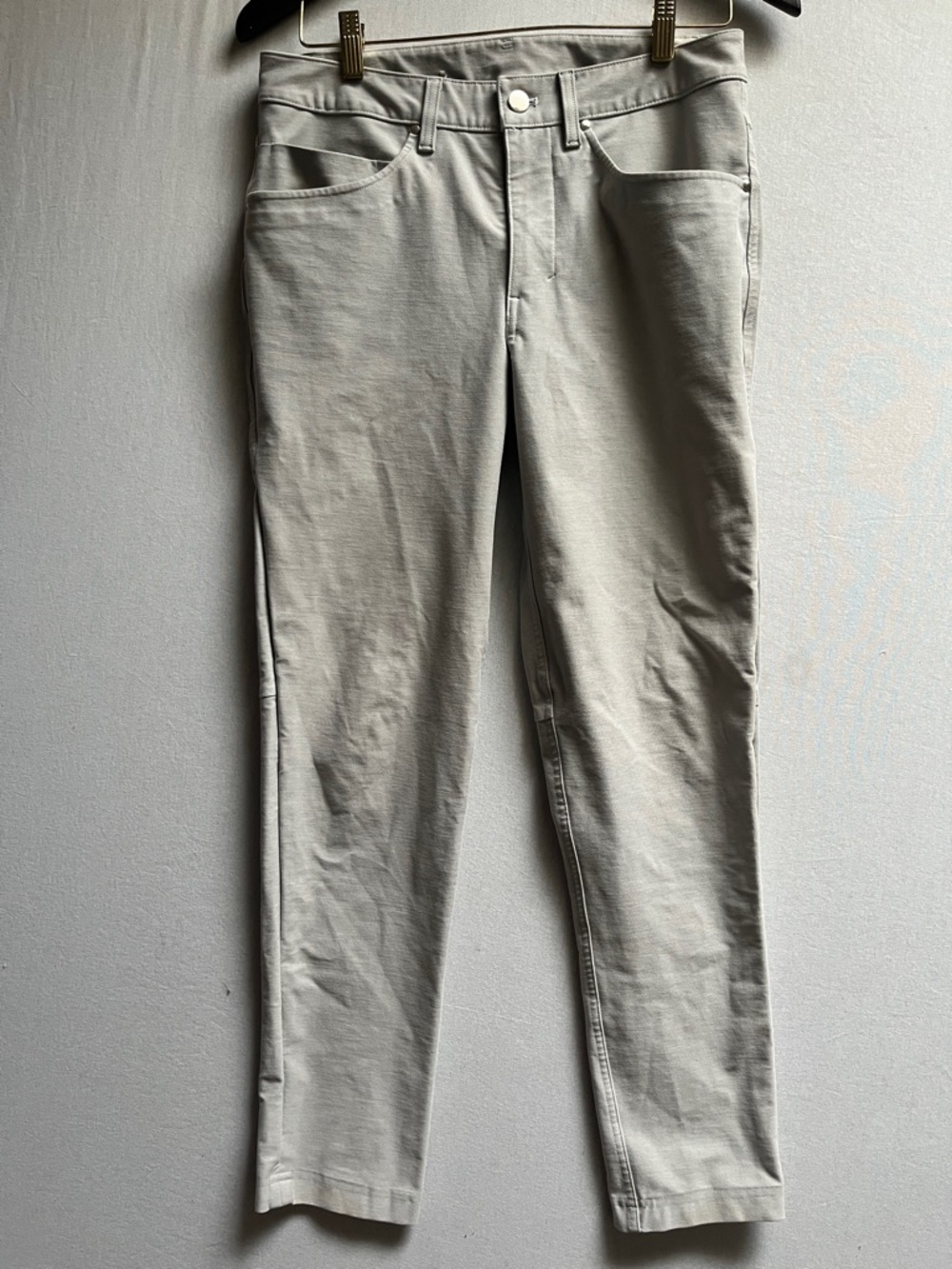 Lululemon ABC Pant Slim 5-Pocket utilitech Grey Mens Size 30